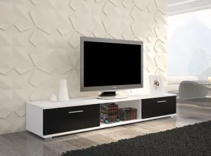 ArtAdrk TV stolík SELLA Farba: biela / čierny mat
