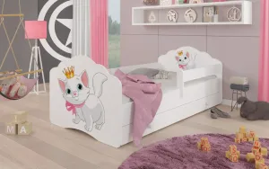 ArtAdrk Detská posteľ CASIMO | so zábranou Prevedenie: Mačička