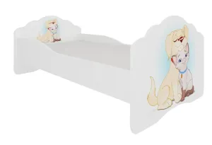ArtAdrk Detská posteľ CASIMO | 80 x 160 cm Prevedenie: Psík a mačičkou