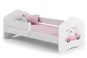 ArtAdrk Detská posteľ CASIMO | so zábranou Prevedenie: Mačička v aute