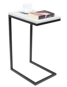 ArtAdrk Príručný stolík SPARK | čierne nohy Farba: Betón