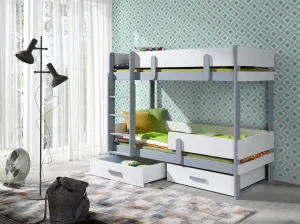 ArtBed Detská poschodová posteľ ETTORE | 80 x 180 cm Prevedenie: Morenie - Akryl