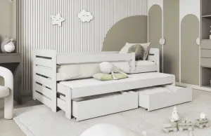Detská posteľ s prístelkou Tomasz II Prevedenie: Borovica prírodná