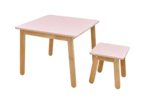 ArtBel Detský set stôl & stolička WOODY Farba: Ružová