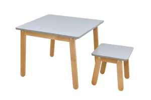 ArtBel Detský set stôl & stolička WOODY Farba: Sivá
