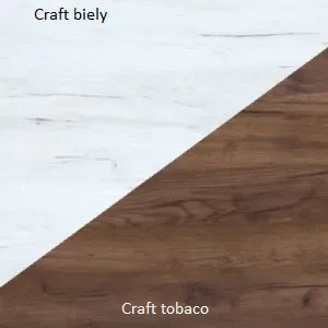 ArtCross Obývacia stena HUGO II Farba: craft biely / craft tobaco