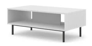 ARTBm Konferenčný stolík RAVENNA B 90 | biela matná Prevedenie: Biela matná / čierna podnož