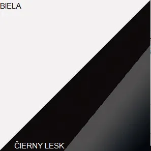 ArtCross Skrinka STELLA  | STE-03 Farba: Biela / čierny lesk