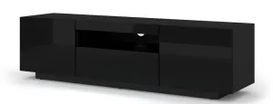 ARTBm TV stolík AURA 150 | čierny lesk Variant: bez LED osvetlenia