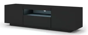 ARTBm TV stolík AURA 150 | čierny mat Variant: s LED osvetlením