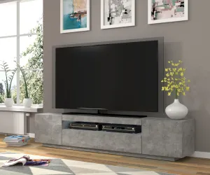 ARTBm TV stolík AURA 200 | betón Variant: bez LED osvetlenia
