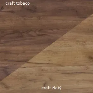 ArtCross TV stolík ORION Farba: Craft tobaco / craft zlatý