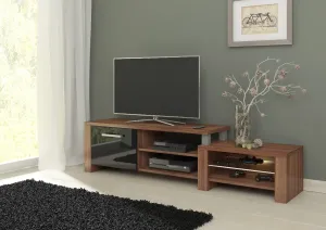 ArtCross TV stolík ORION Farba: Slivka / čierny lesk