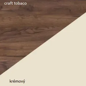 ArtCross TV stolík STELLA |  STE-04 Farba: craft tobaco / krémový
