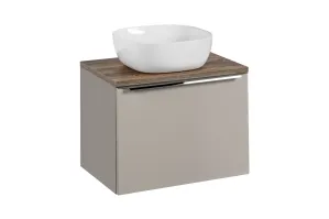 ArtCom Kúpeľňová skrinka s umývadlom a doskou SANTA Fe Taupe DU60/1 | 60 cm #9029982