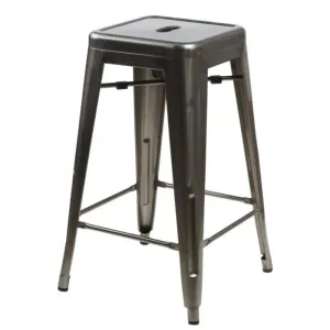 ArtD Barová stolička PARIS 75 cm inšpirovaná Tolix | metalická