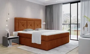 ArtElta Čalúnená manželská posteľ IDRIS | 140 x 200 cm Farebné prevedenie IDRIS: Dora 63