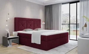 ArtElta Čalúnená manželská posteľ IDRIS | 140 x 200 cm Farebné prevedenie IDRIS: Matt Velvet 68