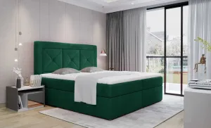 ArtElta Čalúnená manželská posteľ IDRIS | 140 x 200 cm Farebné prevedenie IDRIS: Monolith 37