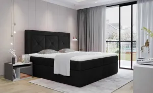 ArtElta Čalúnená manželská posteľ IDRIS | 160 x 200 cm Farebné prevedenie IDRIS: Matt Velvet 99