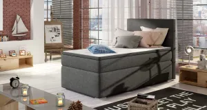 ArtElta Čalúnená jednolôžková posteľ ROCCO | ľavá 90 x 200 cm Farba: Sawana 05