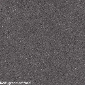 ArtExt Rohová pracovná doska - 38 mm 38 mm: Anthracite Granite K 203 PE