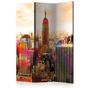 Paraván Colors of New York City III Dekorhome 135x172 cm (3-dielny) #1610373