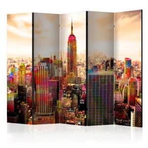 Paraván Colors of New York City III Dekorhome 225x172 cm (5-dielny) #1610374