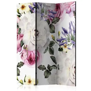 Paraván Floral Glade Dekorhome 135x172 cm (3-dielny) #1609363