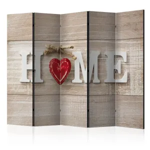 Paraván Home and red heart Dekorhome #1609345
