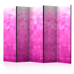 Paraván Pink pixel Dekorhome 225x172 cm (5-dielny)