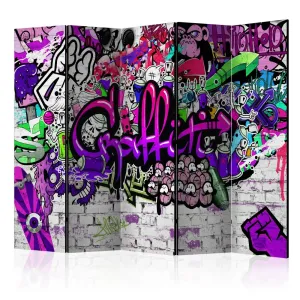 Paraván Purple Graffiti Dekorhome #1609674