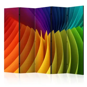 Paraván Rainbow Wave Dekorhome 225x172 cm (5-dielny) #1609689