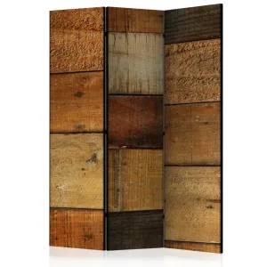 Paraván Wooden Textures Dekorhome 135x172 cm (3-dielny) #1610223