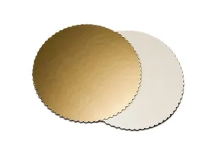 Tortová podložka zlatá kruh 22 cm - Artigian