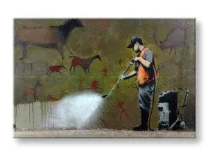 Obraz na plátne Street ART – Banksy (moderné obrazy na stenu) #1951818