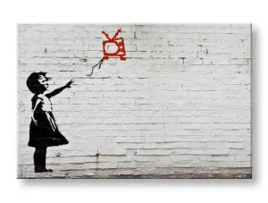 Obraz na plátne Street ART – Banksy (moderné obrazy na stenu) #1951821