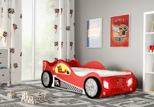 Artplast Detská posteľ formulka MONZA | červená