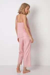 Dámske pyžamo Aruelle Noelle - na ramienkach Ružová XS
