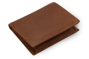 Tmavě hnědá pánská kožená peněženka - dokladovka 514-3220-47