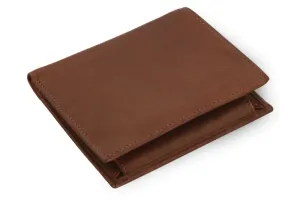 Tmavě hnědá pánská kožená peněženka - dokladovka 514-3221-47