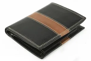 Čierna pánska kožená peňaženka #8275528