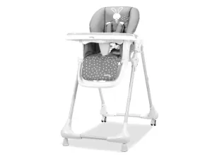 ASALVO BABY Jedálenská stolička, tmavo sivá, veľkosť