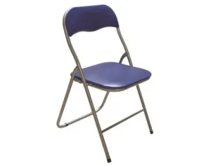 Skladacia stolička Foldus, modrá ekokoža%