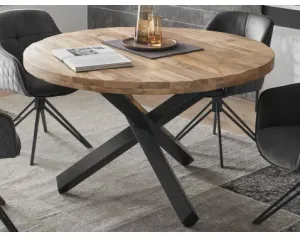 Okrúhly jedálenský stôl Ace 130 cm, masívne drevo%