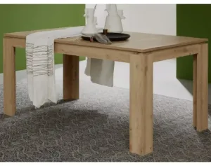 Rozkladací jedálenský stôl Universal 160x90 cm, dub Wotan%
