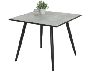 Štvorcový jedálenský stôl Alena 90x90 cm, šedý beton%