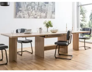 Veľký rozkladací jedálenský stôl Ancona 160x90 cm, dub sonoma%