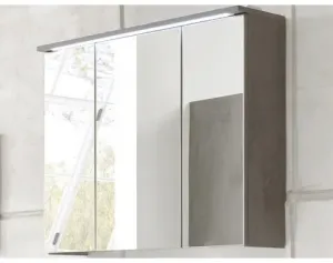 Kúpeľňová skrinka so zrkadlom Indiana, s osvetlením%