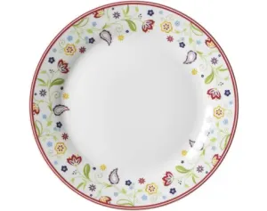 Plytký tanier Shanti 27 cm, farebné kvety%